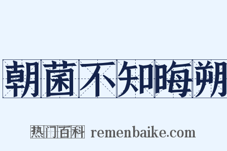 朝菌不知晦朔是什么意思的图片